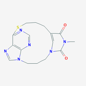 molecular formula C16H18N6O2S B026334 1,5-Pyrimidino-6,9-purinophane CAS No. 103022-52-2