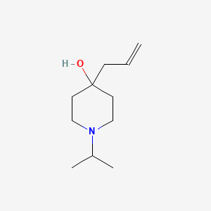 molecular formula C11H21NO B2633403 4-Allyl-1-isopropyl-4-piperidinol CAS No. 890094-23-2