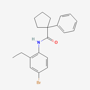 N-(4-Bromo-2-ethylphenyl)(phenylcyclopentyl)formamide