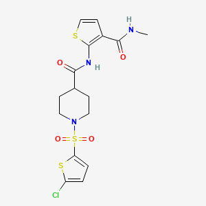 1-[(5-chloro-2-thienyl)sulfonyl]-N-[3-(methylcarbamoyl)-2-thienyl]isonipecotamide