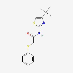 molecular formula C15H18N2OS2 B2633412 N-(4-tert-butyl-1,3-thiazol-2-yl)-2-(phenylsulfanyl)acetamide CAS No. 895483-12-2