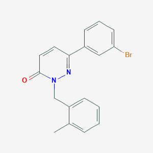 6-(3-Bromophenyl)-2-[(2-methylphenyl)methyl]pyridazin-3-one