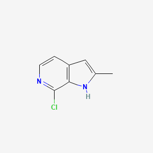 molecular formula C8H7ClN2 B2633455 7-Chloro-2-methyl-1H-pyrrolo[2,3-C]pyridine CAS No. 874013-97-5
