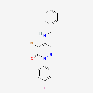 5-(benzylamino)-4-bromo-2-(4-fluorophenyl)-3(2H)-pyridazinone