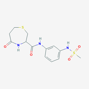 N-(3-(methylsulfonamido)phenyl)-5-oxo-1,4-thiazepane-3-carboxamide