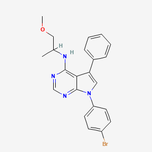 7-(4-bromophenyl)-N-(1-methoxypropan-2-yl)-5-phenyl-7H-pyrrolo[2,3-d]pyrimidin-4-amine