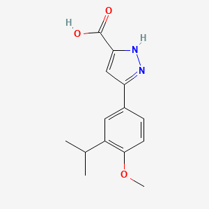 5-(3-isopropyl-4-methoxyphenyl)-1H-pyrazole-3-carboxylic acid