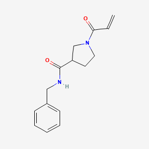 N-Benzyl-1-prop-2-enoylpyrrolidine-3-carboxamide