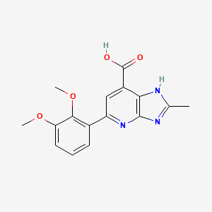 5-(2,3-dimethoxyphenyl)-2-methyl-3H-imidazo[4,5-b]pyridine-7-carboxylic acid