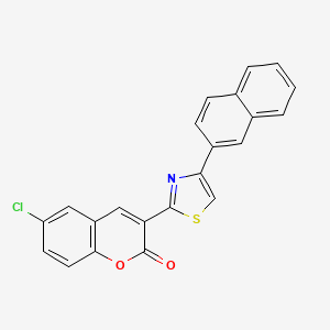 6-chloro-3-[4-(naphthalen-2-yl)-1,3-thiazol-2-yl]-2H-chromen-2-one