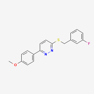 3-((3-Fluorobenzyl)thio)-6-(4-methoxyphenyl)pyridazine