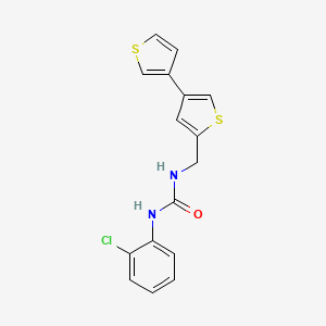 3-({[3,3'-Bithiophene]-5-yl}methyl)-1-(2-chlorophenyl)urea