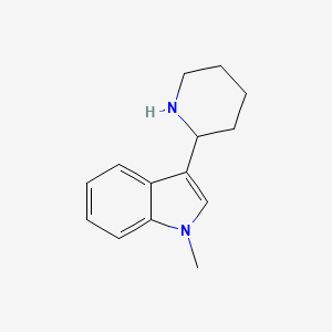 molecular formula C14H18N2 B2633656 6-(1-Methyl-3-indolyl)piper idine CAS No. 1019115-21-9