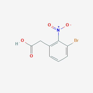 molecular formula C8H6BrNO4 B2633678 (3-Bromo-2-nitrophenyl)acetic acid CAS No. 400629-31-4