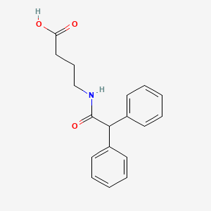 molecular formula C18H19NO3 B2633728 4-Diphenylacetylamino-butyric acid CAS No. 105109-01-1