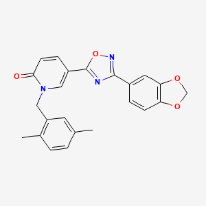 B2633767 5-(3-(benzo[d][1,3]dioxol-5-yl)-1,2,4-oxadiazol-5-yl)-1-(2,5-dimethylbenzyl)pyridin-2(1H)-one CAS No. 1251600-44-8