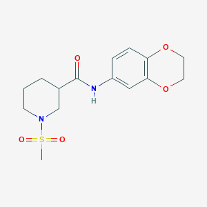 N-(2,3-dihydro-1,4-benzodioxin-6-yl)-1-methylsulfonylpiperidine-3-carboxamide