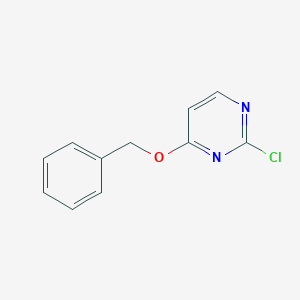 molecular formula C11H9ClN2O B026338 4-(苄氧基)-2-氯嘧啶 CAS No. 108381-28-8