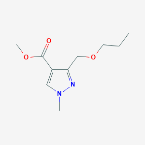 molecular formula C10H16N2O3 B2633800 Methyl 1-methyl-3-(propoxymethyl)pyrazole-4-carboxylate CAS No. 1975118-63-8