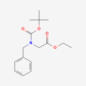 molecular formula C16H23NO4 B2633873 Ethyl 2-[benzyl-[(2-methylpropan-2-yl)oxycarbonyl]amino]acetate CAS No. 136159-62-1