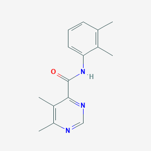 molecular formula C15H17N3O B2633960 N-(2,3-Dimethylphenyl)-5,6-dimethylpyrimidine-4-carboxamide CAS No. 2380097-50-5