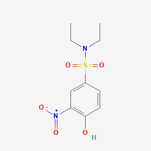 molecular formula C10H14N2O5S B2634091 N,N-diethyl-4-hydroxy-3-nitrobenzene-1-sulfonamide CAS No. 54964-07-7