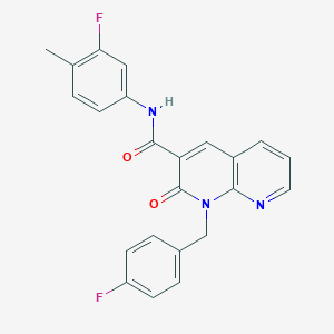 1-(4-fluorobenzyl)-N-(3-fluoro-4-methylphenyl)-2-oxo-1,2-dihydro-1,8-naphthyridine-3-carboxamide