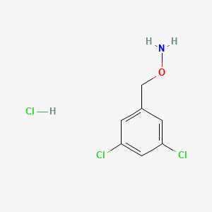 molecular formula C7H8Cl3NO B2634094 o-(3,5-dichlorobenzyl)hydroxylamine hydrochloride CAS No. 251310-36-8