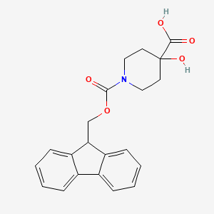 1-{[(9H-fluoren-9-yl)methoxy]carbonyl}-4-hydroxypiperidine-4-carboxylic acid