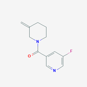 3-Fluoro-5-(3-methylidenepiperidine-1-carbonyl)pyridine