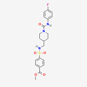 methyl 4-(N-((1-((4-fluorophenyl)carbamoyl)piperidin-4-yl)methyl)sulfamoyl)benzoate