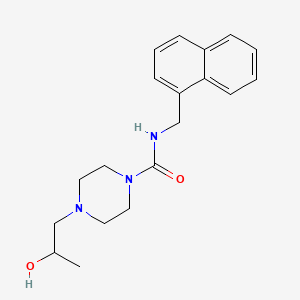 4-(2-hydroxypropyl)-N-(naphthalen-1-ylmethyl)piperazine-1-carboxamide