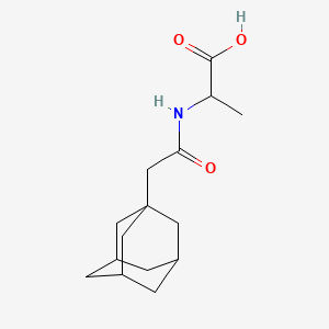 molecular formula C15H23NO3 B2634167 2-[(1-Adamantylacetyl)amino]propanoic acid CAS No. 237401-00-2