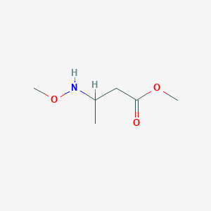 molecular formula C6H13NO3 B2634197 Methyl 3-(methoxyamino)butanoate CAS No. 1481836-13-8
