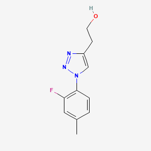 2-(1-(2-fluoro-4-methylphenyl)-1H-1,2,3-triazol-4-yl)ethan-1-ol
