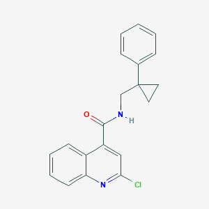 2-chloro-N-[(1-phenylcyclopropyl)methyl]quinoline-4-carboxamide