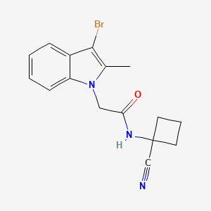 2-(3-bromo-2-methyl-1H-indol-1-yl)-N-(1-cyanocyclobutyl)acetamide