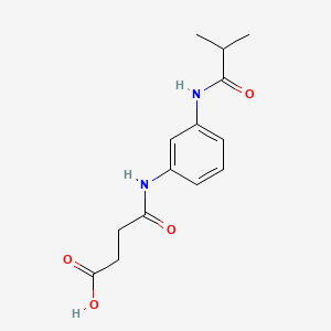 4-[3-(Isobutyrylamino)anilino]-4-oxobutanoic acid