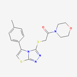 1-Morpholino-2-((5-(p-tolyl)thiazolo[2,3-c][1,2,4]triazol-3-yl)thio)ethanone