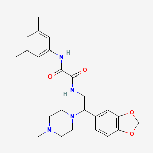 N-[2-(1,3-benzodioxol-5-yl)-2-(4-methylpiperazin-1-yl)ethyl]-N'-(3,5-dimethylphenyl)ethanediamide