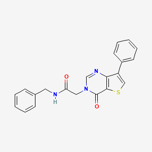 N-benzyl-2-(4-oxo-7-phenylthieno[3,2-d]pyrimidin-3(4H)-yl)acetamide