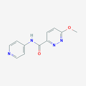 6-methoxy-N-(pyridin-4-yl)pyridazine-3-carboxamide