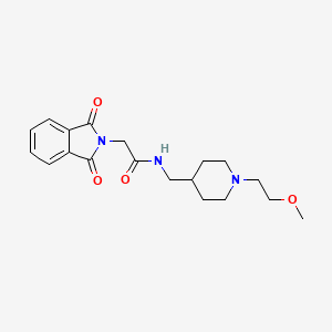 B2634278 2-(1,3-dioxoisoindolin-2-yl)-N-((1-(2-methoxyethyl)piperidin-4-yl)methyl)acetamide CAS No. 953992-06-8