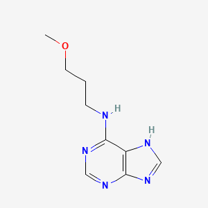 molecular formula C9H13N5O B2634283 N-(3-Methoxypropyl)-9h-Purin-6-Amine CAS No. 21589-43-5