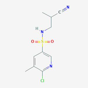6-Chloro-N-(2-cyanopropyl)-5-methylpyridine-3-sulfonamide