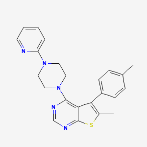 6-Methyl-4-(4-(pyridin-2-yl)piperazin-1-yl)-5-(p-tolyl)thieno[2,3-d]pyrimidine