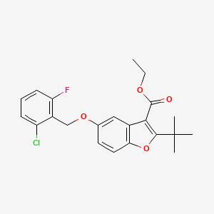 Ethyl 2-tert-butyl-5-[(2-chloro-6-fluorophenyl)methoxy]-1-benzofuran-3-carboxylate