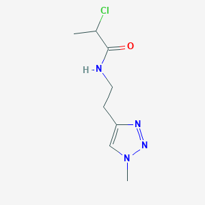 2-Chloro-N-[2-(1-methyltriazol-4-yl)ethyl]propanamide