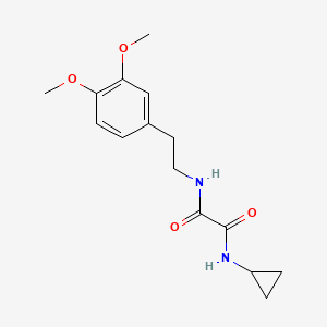 molecular formula C15H20N2O4 B2634346 N-cyclopropyl-N'-[2-(3,4-dimethoxyphenyl)ethyl]ethanediamide CAS No. 425628-04-2