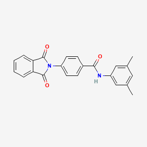 molecular formula C23H18N2O3 B2634384 N-(3,5-dimethylphenyl)-4-(1,3-dioxo-2,3-dihydro-1H-isoindol-2-yl)benzamide CAS No. 450391-58-9